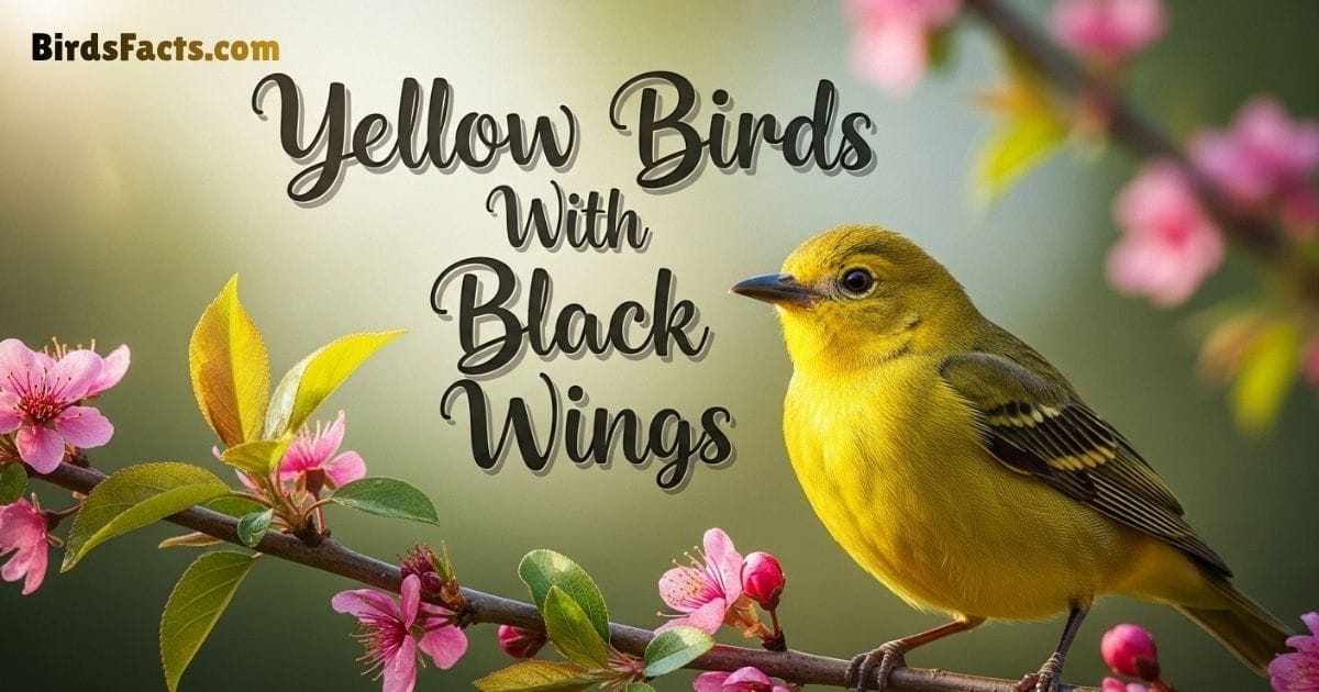 Yellow Bird With Black Wings Found Around the World