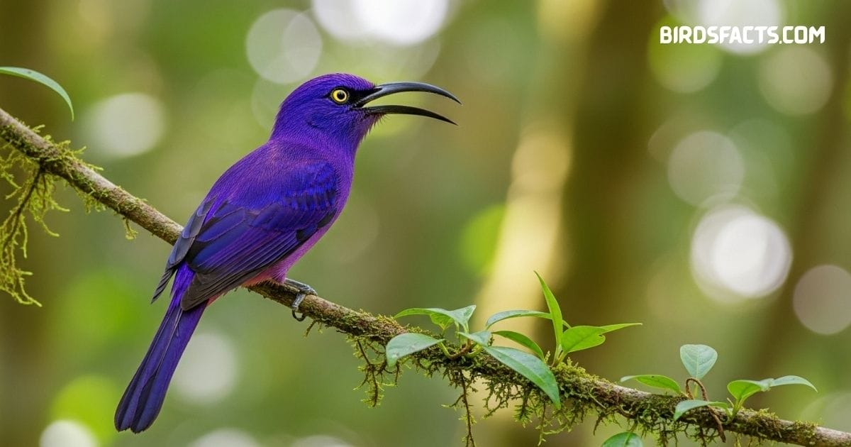 Common Scimitarbill with long curved beak perched on branch in African habitat