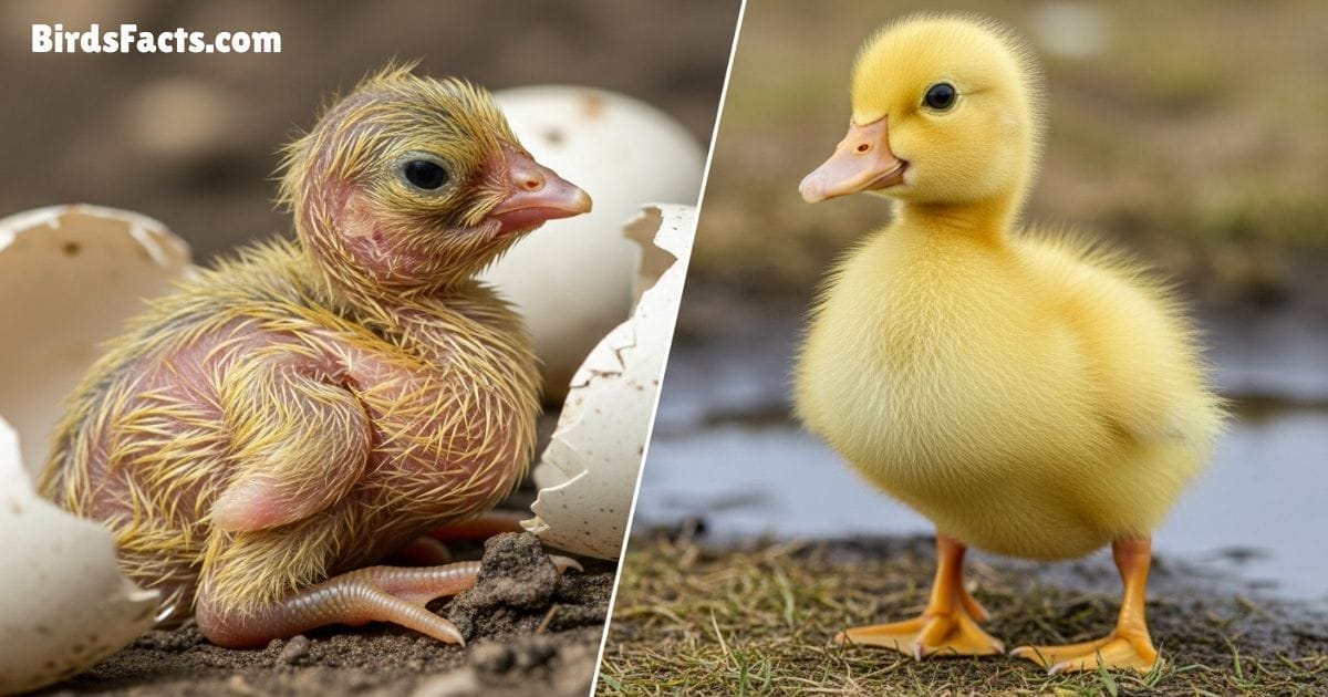 Altricial And Precocial Baby Birds Comparison Altricial And Precocial Baby Birds Comparison