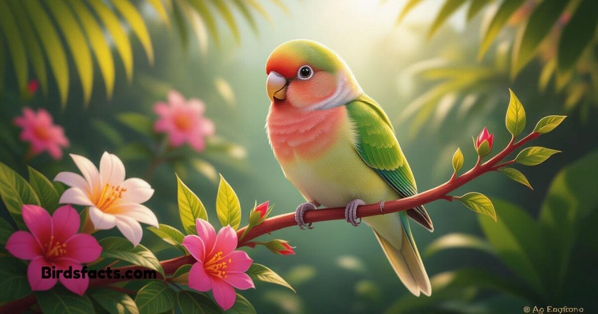 rosy-faced-lovebird